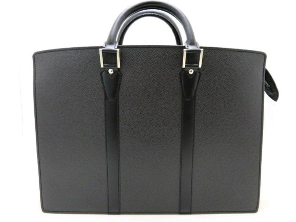 LOUIS VUITTON Port Rosan Business Bag Taiga Ardoise
